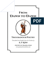 From Dawn To Dawn - Troubadour Poetry - A. S. Kline