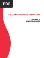 Calculos Contabil e Financeiro Unidade II