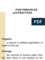 Irrigation Principles and Practices