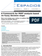 A Framework For PEST Analysis Based On Fuzzy Decision Maps