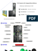 CYD Outdoor P3.91mm 500x1000mm