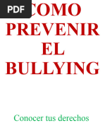 Como Prevenir El Bullying