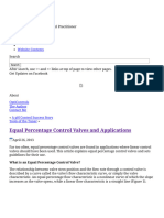 Equal Percentage Control Valves and Applications - Control Notes