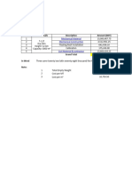 SL No. Tank Details Description Amount (BDT) : Mechanical Material Mechanical Construction