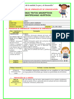 Ses-Juev-Pl-Leemos Textos Descriptivos Identificando Adjetivos