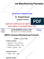 AMP (MIN572) Lecture 1 Forming