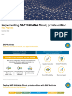 S4H - 1614 Implementing SAP S4HANA Cloud Private Edition