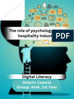 The Role of Psychology in The Hospitality Industry