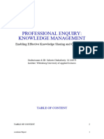 Professional Enquiry - An Essay On Knowledge Management