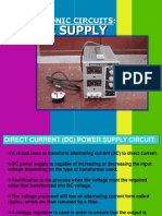 Power Supply: Electronic Circuits