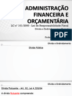 ADMINISTRAÇÃO FINANCEIRA E ORÇAMENTÁRIA - Parte 1