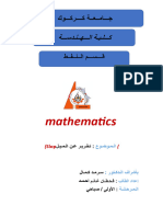 تقرير الرياضيات