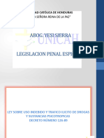 Legislacion Penal Especial (Ley de Drogas)