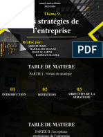 Thème 9. Stratégies D'entreprise