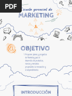 Presentacion Workshop Taller de Marketing Ilustracion Doodle Gris