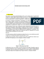 Métodos Básicos de Separación