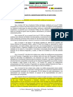 R.A. - Modificacion de Presupuesto