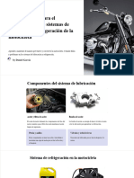 Procedimientos para El Mantenimiento de Sistemas de Lubricacion y Refrigeracion de La Motocicleta