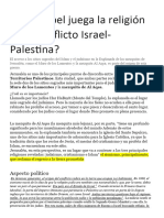 ¿Qué Papel Juega La Religión en El Conflicto Israel-Palestin