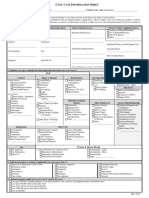 Civil Case Information Sheet