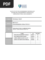 Group 3 - Tensile Test