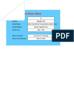 Mean Percentage Score Template