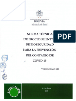 Norma Tecnica de Bioseguridad