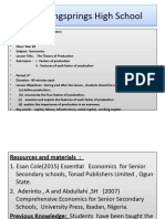 Ss 1 Production Economics