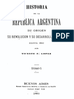 Historia de La República Argentina - Vicente F. López (Tomo 1)