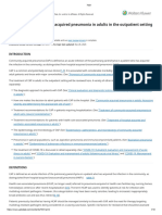 Treatment of Community-Acquired Pneumonia in Adults in The Outpatient Setting