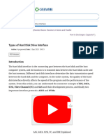 Types of Hard Disk Drive Interface