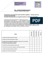 Questionário Do Informante Sobre Declínio Cognitivo - IQCODE