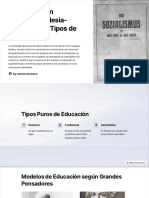 Homologacion Estructural Iglesia Escuela y Los Tipos de Educacion