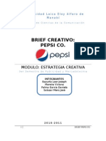 Muestra de Brief Creativo - Pepsi Co