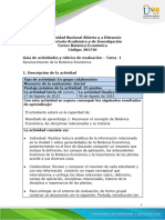 Guia de Actividades y Rúbrica de Evaluación - Unidad 1 - Tarea 1 - Reconocimiento de La Botánica Económica