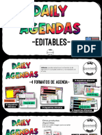 Parentesis PACK 9 AGENDAS Editable en