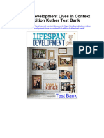 Lifespan Development Lives in Context 1st Edition Kuther Test Bank