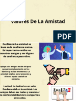 Valores de La Amistad