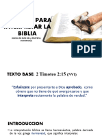 Métodos para Interpretar La Biblia