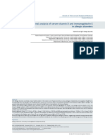 A Cross Sectional Analysis of Serum Vitamin D and Immunoglobulin E