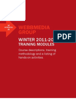 Webbmedia Group's Winter 2011-2012 Training Curriculum