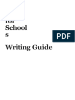 PET Schools Writing Guide