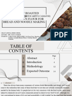 Research PPT Derivation of Roasted Breadnut Seed Artocarpus Camansi To Nutritious Flour For Bread and Noodle Making