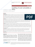 Spatial-Explicit Modeling of Social Vulnerability To Malaria in East Africa