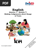 English10 q1 Mod7 Makingjudgementsaboutrangeoftexts Final