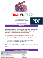 Reaksi Transfusi, TRALI Vs TACO