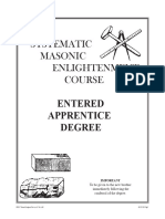 Systematic Masonic Enlightenment Course Entered Apprentice Degree