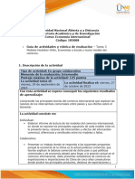 Guía de Actividades y Rúbrica de Evaluación - Unidad 1 - Tarea 3 - Modelos Hecksher-Ohlin, Economías A Escala y Nuevo Modelo Del Comercio