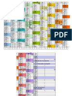 Calendario 2022 Horizontal en Color