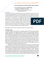 Assessment of Portland Limestone Cement Produced in Nigeria